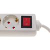 Bematik - Regleta De Enchufes 4 Schuko 16a 230v Blanca Con Interruptor Y Cable De 1.5m Ia03300