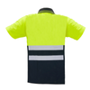 Primematik - Camiseta Tipo Polo De Manga Corta Reflectante Amarillo Azul Para Seguridad Laboral De Talla Xl Ii00300