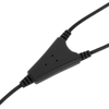 Bematik - Cable Duplicador Compatible Con Plantronics Qd De 40cm Con Volumen Kg08300