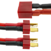 Bematik - Cable T Plug Hembra A 2 X Tplug Macho De 10cm 14awg Carga Y Fuente Alimentación Km05000