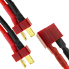 Bematik - Cable T Plug Hembra A 2 X Tplug Macho De 10cm 14awg Carga Y Fuente Alimentación Km05000