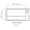 Bematik - Rollo Bobina De 220 Etiquetas Adhesivas Compatibles Con Dymo S0722460 Y 99017 50x12mm 10-pack Kt00100