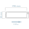 Bematik - Rollo Bobina De 110 Etiquetas Adhesivas Compatibles Con Dymo S0722470 Y 99018 190x38mm 10-pack Kt00200