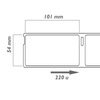 Bematik - Rollo Bobina De 220 Etiquetas Adhesivas Compatibles Con Dymo S0722430 Y 99014 54x101mm 10-pack Kt04200
