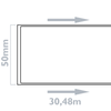 Bematik - Rollo Bobina De Etiquetas Adhesivas Compatibles Con Brother Dk-22223 Ancho 50mm Long. 30.48m Kt06800