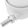 Primematik - Rueda Pivotante De Nailon Sin Freno 40 Mm M8 Blanca 4 Pack Kw00200