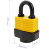 Primematik - Candado De Seguridad Acero Con Protección Exterior Ip44 30mm Arco 62mm Lk03300