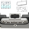 Primematik - Pernio Y Bisagra Inferior De Aluminio Para Puerta De Cristal Para Cierrapuertas De Suelo Lk08000