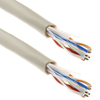 Bematik - Bobina De Cable De Red Lan Utp Categoría Cat.6 24awg Cca Rígido Gris 100 M Ln05500