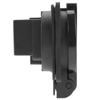 Bematik - Base De Enchufe Industrial Schuko Con Tapa Ip44 Empotrable A Tornillo Color Negro Me07400