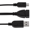 Bematik - Cable Otg Microusb Con Alimentación Para Smartphones Y Tablets Mh02500