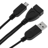 Bematik - Cable Otg Microusb Con Alimentación Para Smartphones Y Tablets Mh02500