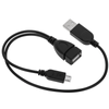 Bematik - Cable Otg Microusb Con Alimentación Para Smartphones Y Tablets Mh02500