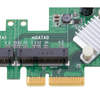 Bematik - Tarjeta Pcie Pciexpress A Sata3 Sataiii De 2 Puertos Sata + 2 Puertos Msata Ms00200