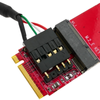 Bematik - Módulo Conversor De Zócalo M.2 Pcie E-key A M-key Con Usb Ms08600