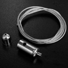 Bematik - Kit De Montaje De Cables De Acero Para Panel Led Colgante - 4 Cables Nd09700