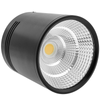 Bematik - Foco Led De Superficie Lámpara Cob 12w 220vac 6000k Negra 100mm Ne01700