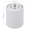 Bematik - Foco Led De Superficie Con Cabezal Móvil Lámpara Cob 7w 220vac 3000k Blanca 75mm Ne02400