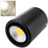 Bematik - Foco Led De Superficie Lámpara Cob 5w 220vac 3000k Negra 75mm Orientable Ne03200