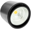 Bematik - Foco Led De Superficie Lámpara Cob 12w 220vac 3000k Negra 115mm Ne03600