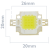 Bematik - Led Cob Diy 10w 800lm 6000k Emisor De Luz Blanco Día 20 X 20 Mm Nk08100