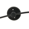 Primematik - Lámpara Para 8 Bombillas De Rosca E27 Vintage Con Cable De 3m Negro Nt05400