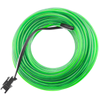 Bematik - Cable Electroluminiscente Verde Fuerte De 2.3mm En Bobina 5m Con Pilas Nw00700