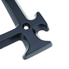 Primematik - Número 4 En Metal Negro De 95mm Con Tornillería Para Rotulación Nz01400