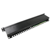 Rackmatic - Patch Panel De 24 Rj45 Cat.5e Ftp 1u Negro Rc04300