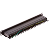 Rackmatic - Patch Panel Rack 24 Rj45 Cat.6a Ftp 1u Negro Con Peine Para Gestión De Cables Rd04600