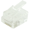 Bematik - Conector Telefónico Rj12 Macho 6p6c Para Crimpar En Paquete De 25 Unidades Rh02800