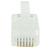 Bematik - Conector Telefónico Rj12 Macho 6p6c Para Crimpar En Paquete De 100 Unidades Rh02900