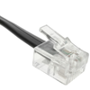 Bematik - Cable Telefónico Rizado De 4 Hilos Y Conectores Rj11 1m Rt06100