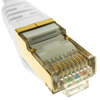 Bematik - Cable De Red Ethernet Cat. 7 Sstp De 1 M De Color Blanco Ry04300