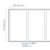 Bematik - Rollo Bobina De 500 Etiquetas Adhesivas Para Impresora Térmica Directa 50.8x25.4mm Sd00200