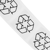Bematik - Rollo Bobina De 500 Etiquetas Adhesivas Para Indicar Que El Material Es Reciclable 25 X 25 Mm Sd00300