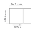 Bematik - Rollo Bobina De 1800 Etiquetas Adhesivas Para Impresora Térmica Directa 101.6x76.2mm Sd02700