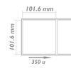 Bematik - Rollo Bobina De 350 Etiquetas Adhesivas Para Impresora Térmica Directa 101.6x101.6mm Sd02800