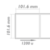 Bematik - Rollo Bobina De 1200 Etiquetas Adhesivas Para Impresora Térmica Directa 101.6x101.6mm Sd02900