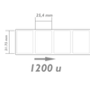 Bematik - Rollo Bobina De 1200 Etiquetas Adhesivas Para Impresora Transferencia Térmica 31.75x25.4mm Sd05200