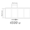 Bematik - Rollo Bobina De 4500 Etiquetas Adhesivas Para Impresora Transferencia Térmica 50.8x25.4mm Sd05400