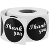 Primematik - Etiqueta Adhesiva Redonda De 38 Mm Color Negro 'thank You' Sd06000