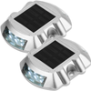 Primematik - Baliza Solar Led De Carretera. Captafaros Para Señalización 108x95x22mm De Aluminio 2-pack Se09800