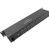 Bematik - Protector De Sobretensión Teléfono Rj11 Rj12 10ka 110v 16-puerto 4-pin Rack 19" Sp03400