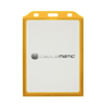 Primematik - Funda De Plástico Para Carnet De Identidad Id Vertical B7 88x120mm Amarillo Sy03100