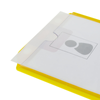 Primematik - Funda De Plástico Para Carnet De Identidad Id Vertical B7 88x120mm Amarillo Sy03100