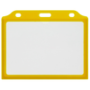 Primematik - Funda De Plástico Para Carnet De Identidad Id Horizontal A8 84x54mm Amarillo Sy03500