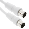 Bematik - Cable Coaxial Antena Tv 75 Ohms (1.5m/blanco) Tt07100