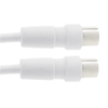 Bematik - Cable Coaxial Antena Tv 75 Ohms (1.5m/blanco) Tt07100