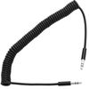 Bematik - Cable Audio Estéreo Minijack 3.5 Macho Macho 1m Rizado Flexible Tv07900